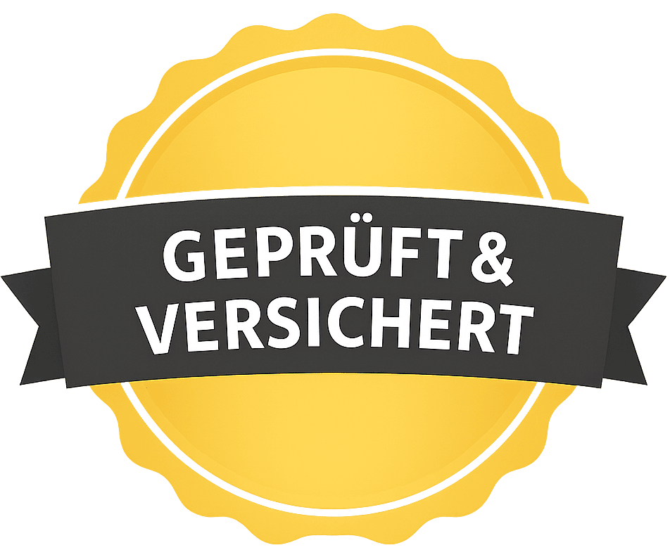 Geprüft und Versichert Signet